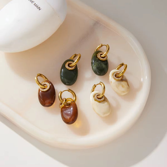 Marbella Stone Drop Earrings