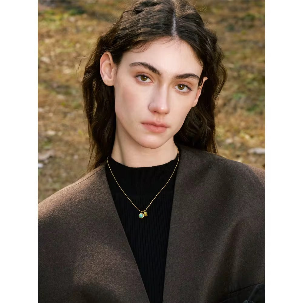 Aqua Luxe Gold Charm Necklace