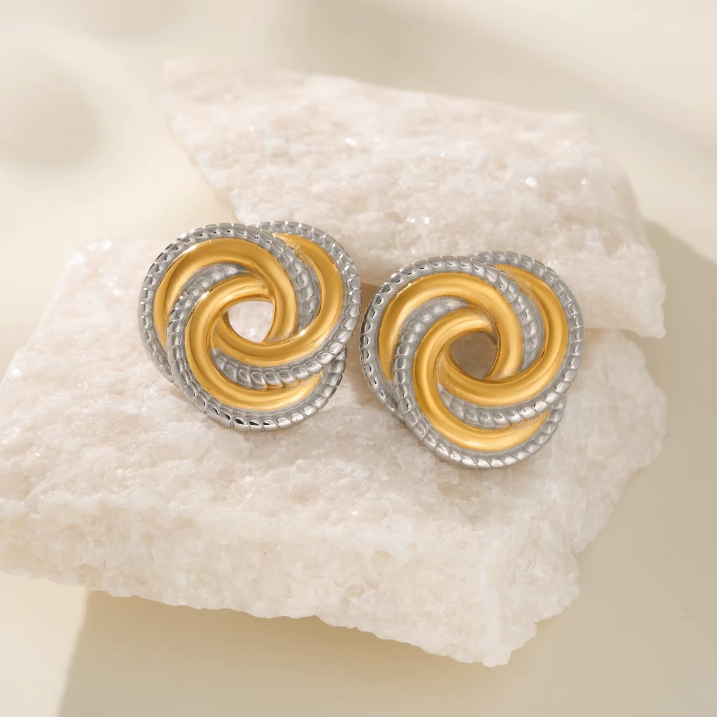 Dual Knot Luxe Earrings