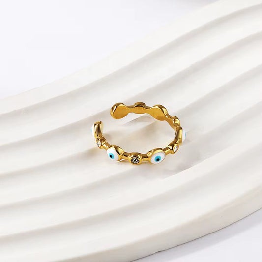 Evil Eye Open Ring