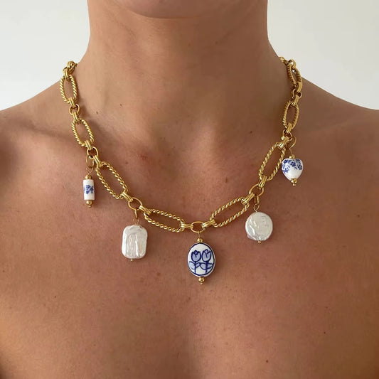 Vintage Charm Chain Necklace