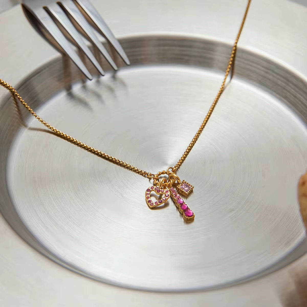 Blush Charm Necklace