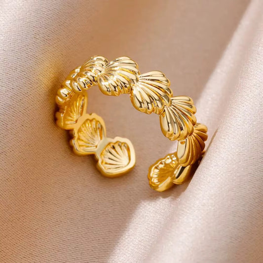Adjustable Gold Statement Ring