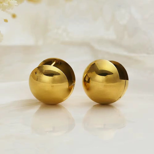 Bold Dome Ball Earrings