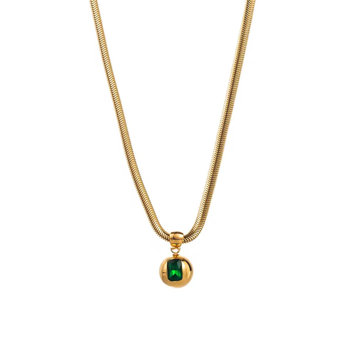 Luxe Crystal Sphere Pendant Necklace