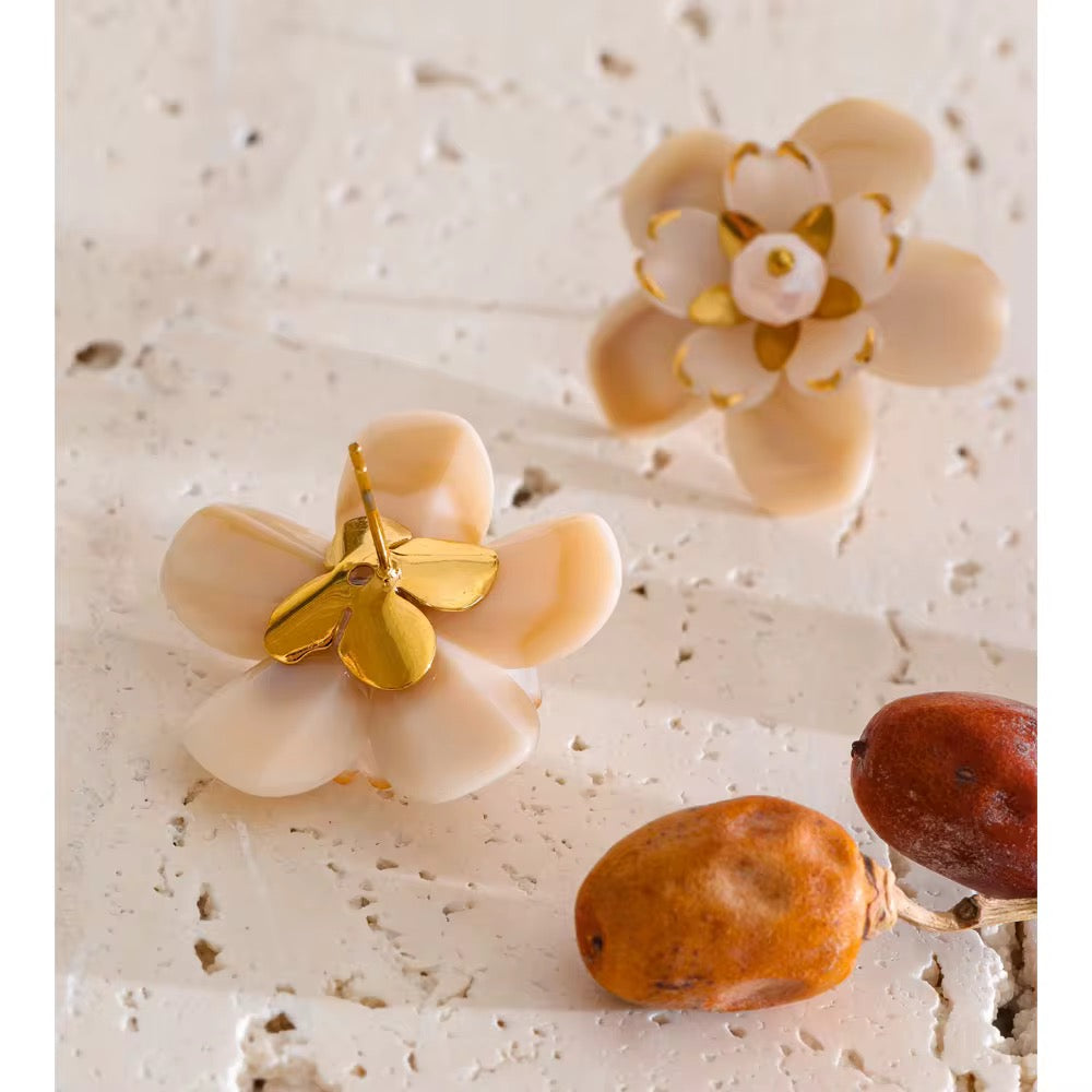 Blossom Pearl Flower Earrings