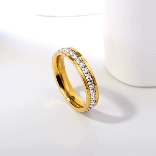 Crystal Eternity Band Ring