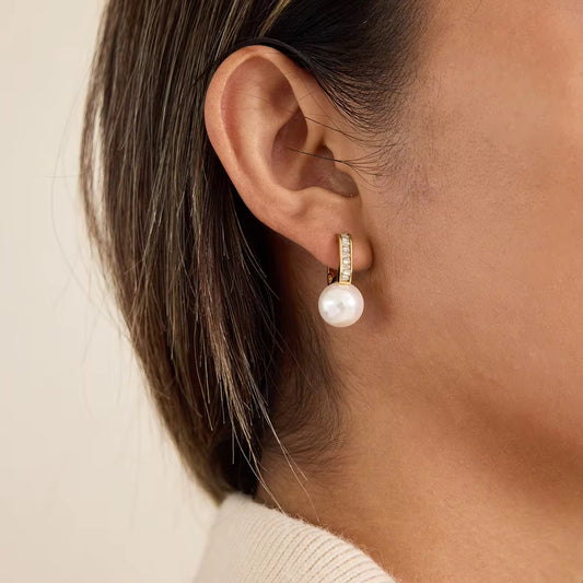 Luxe Pearl Crystal Earrings