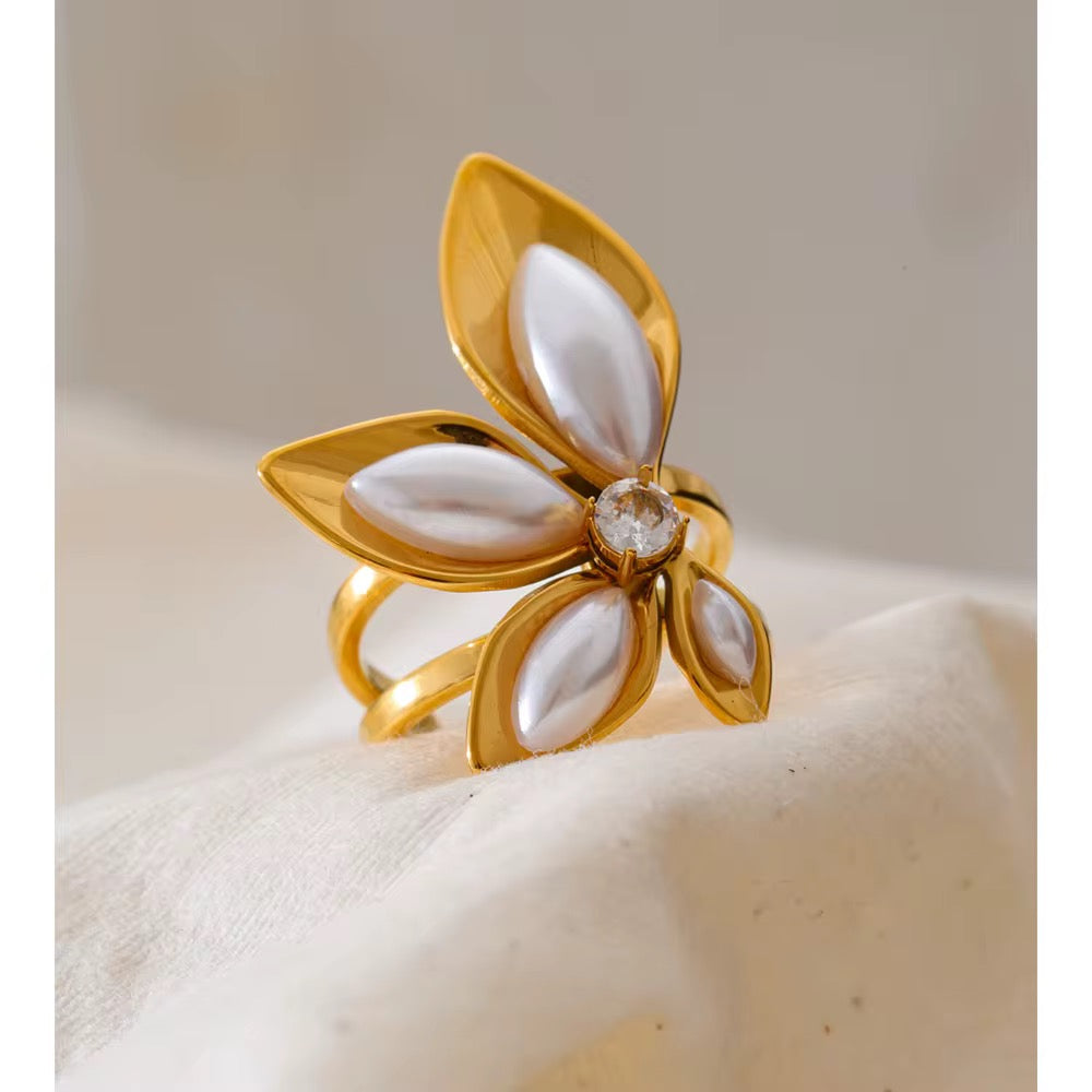 Pearl Bloom Statement Ring