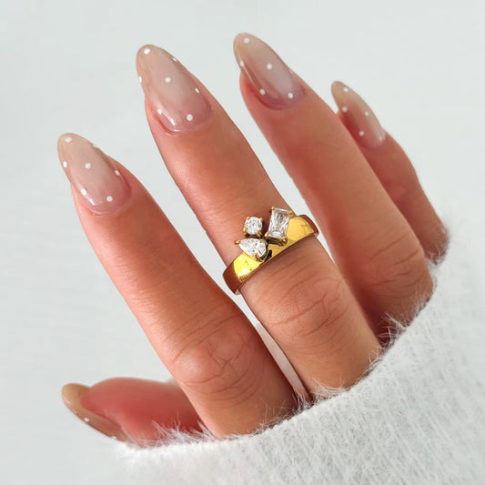 Luxe Crystal Cluster Ring