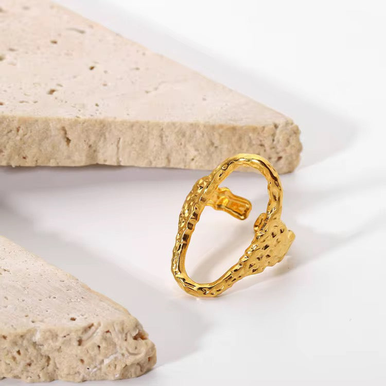 Textured Open Band Ring