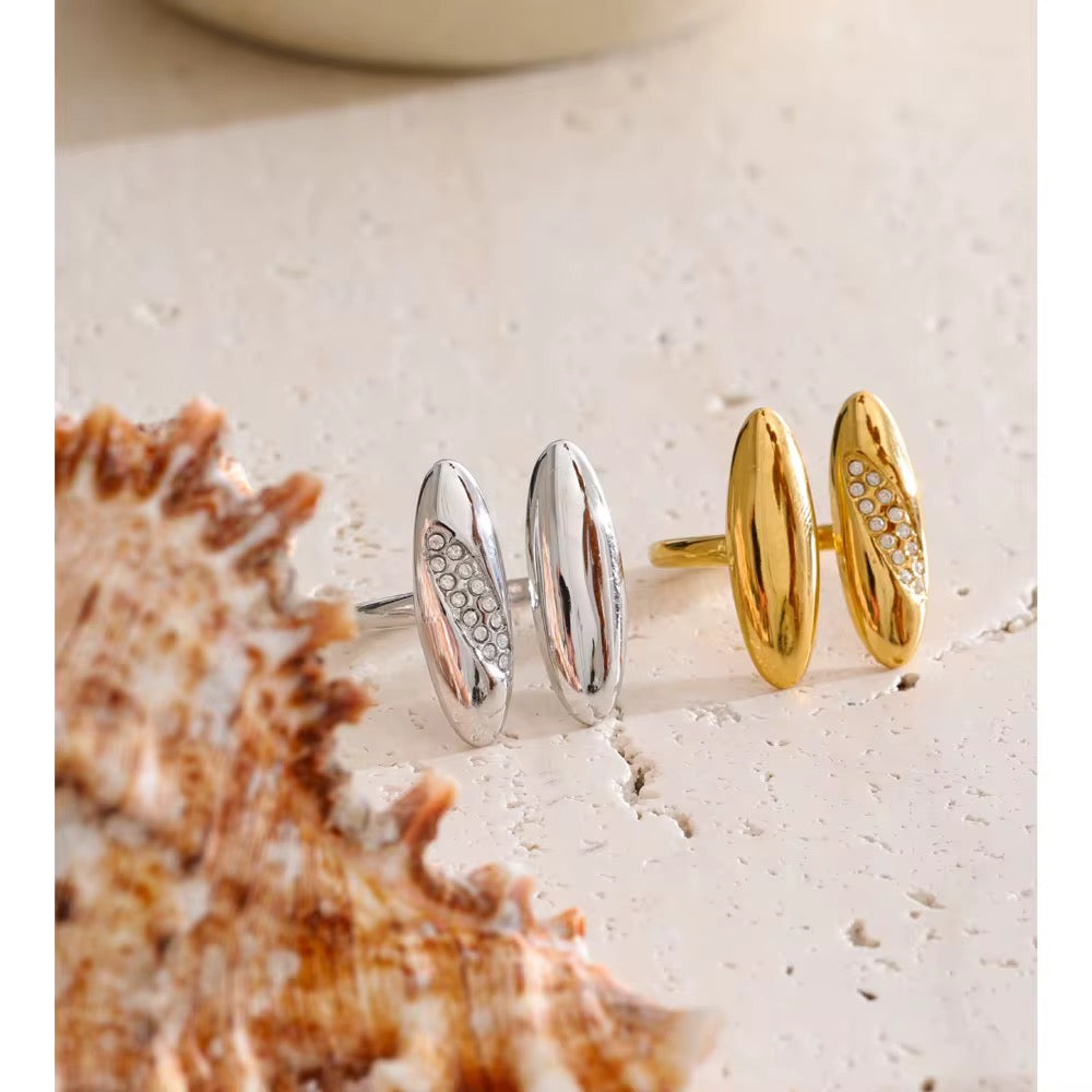 Celeste Sculpted Crystal Ring