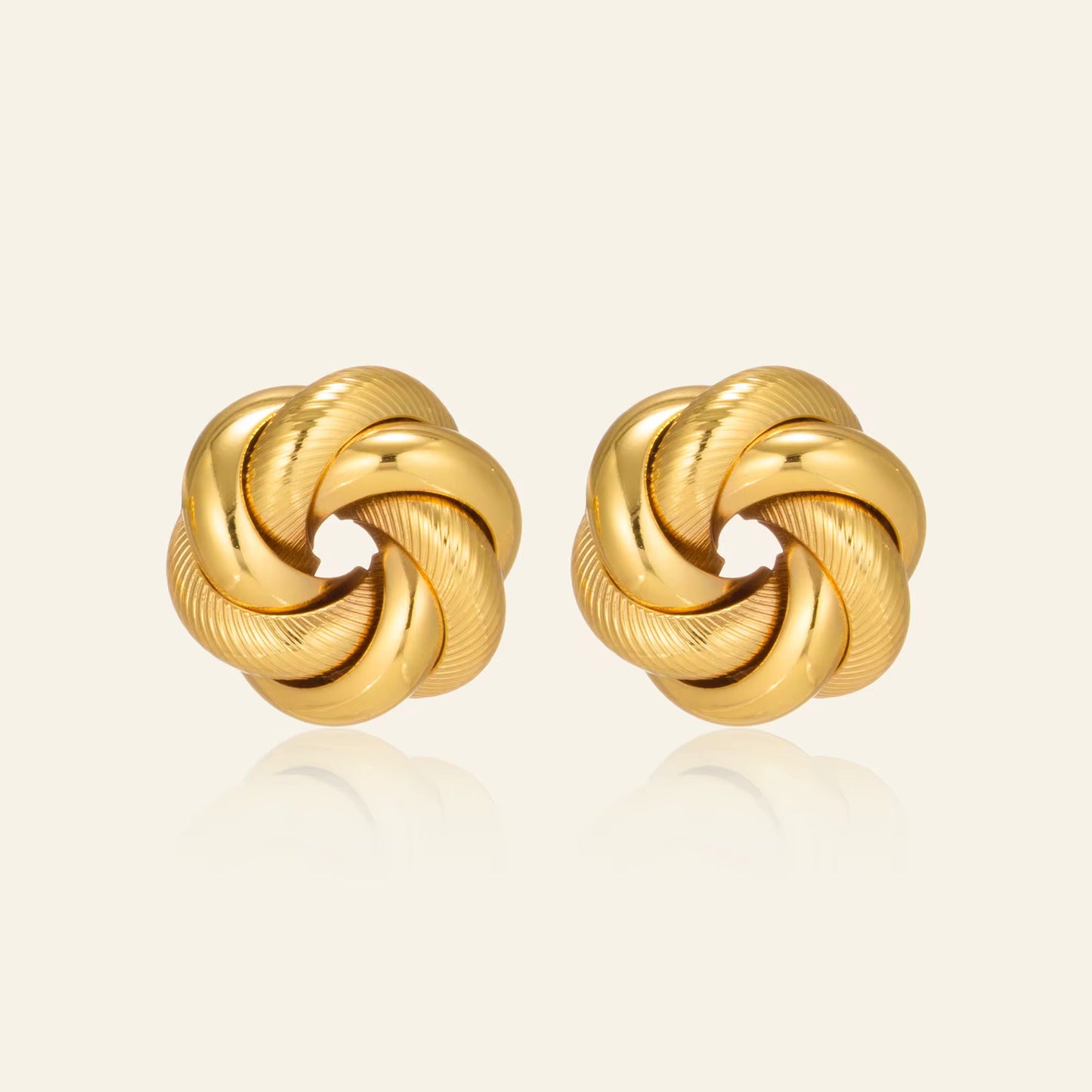 Golden Knot Earrings