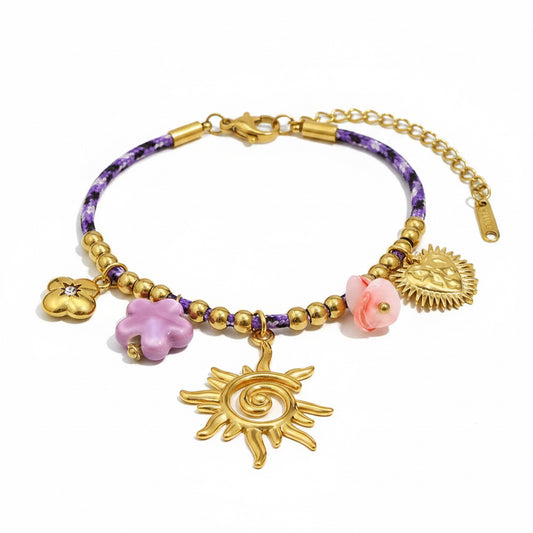 Celestial Sun Charm Jewelry Set