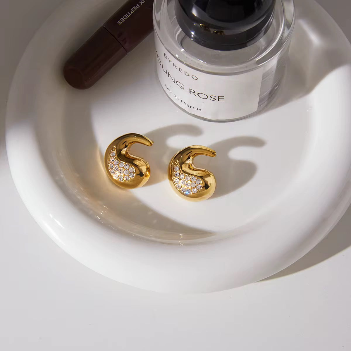 Aurielle Crystal Dome Earrings
