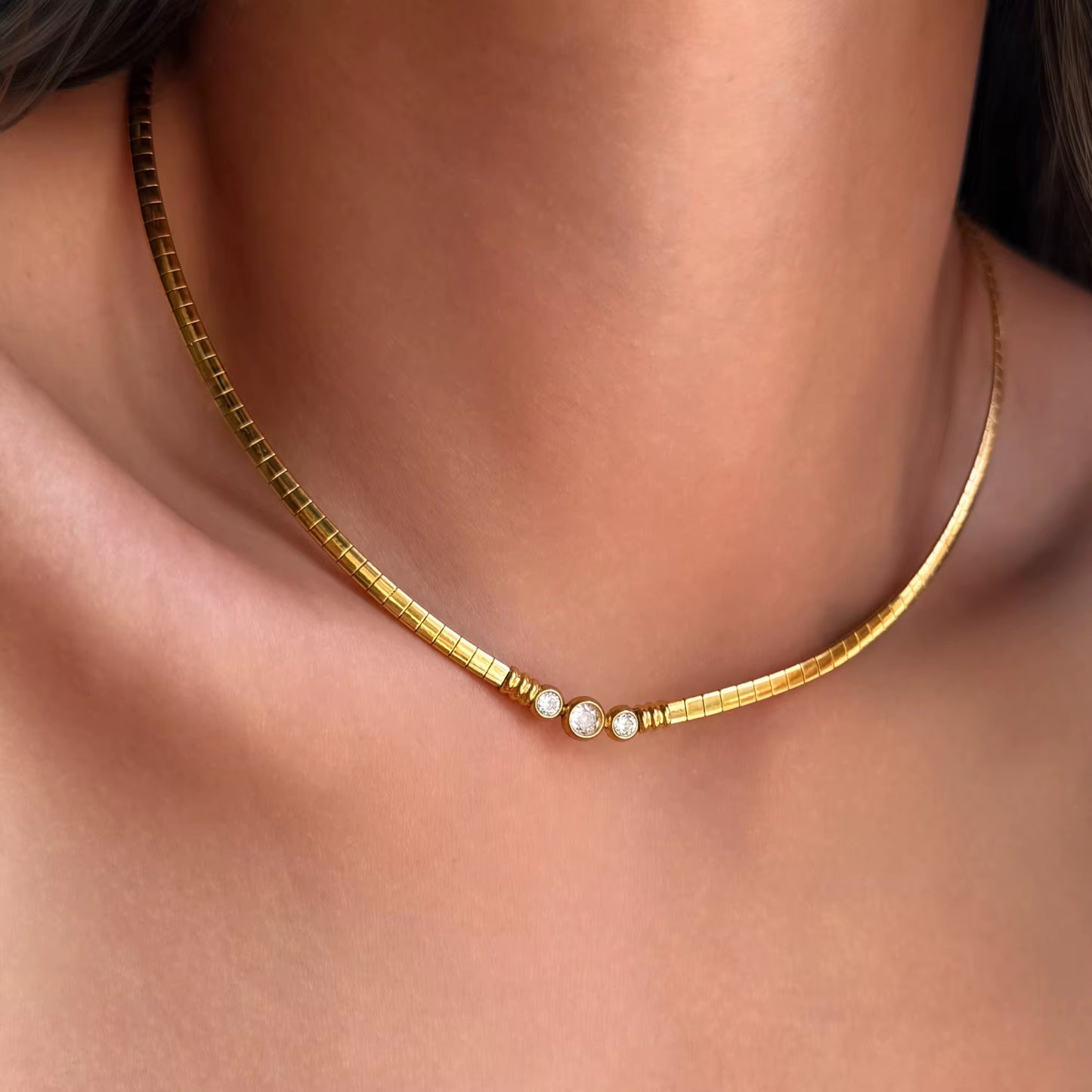 Minimal Luxe Choker Necklace