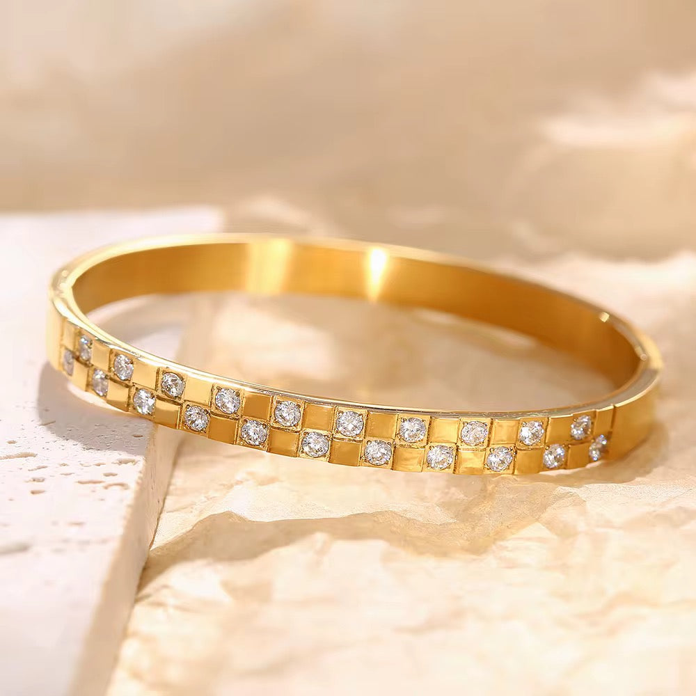 Crystal Line Bangles