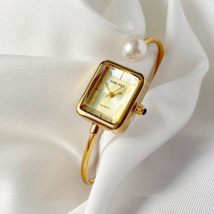 Pearl Glow Cuff Watch