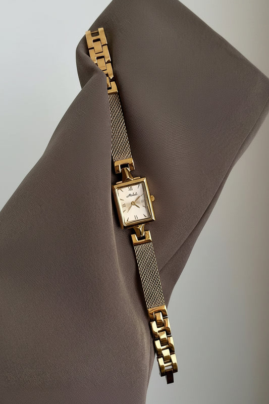 Golden Royale Mesh Watch
