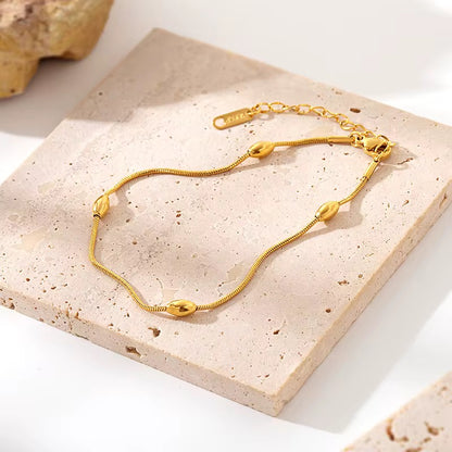 Beaded Snake Chain Bracelet