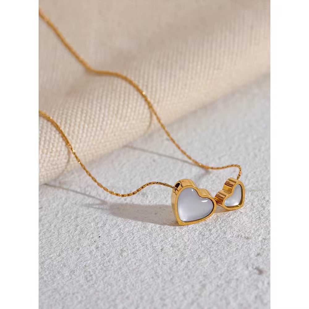 Amora Double Heart Necklace