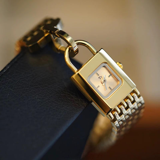 Golden Lock Charm Watch