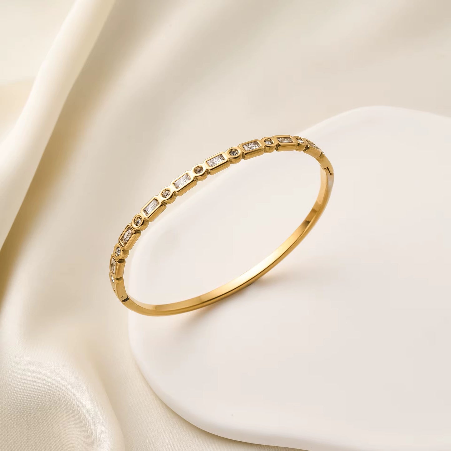 Golden Crystal Bangle