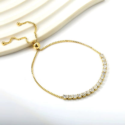 Crystal Tennis Adjustable Bracelet