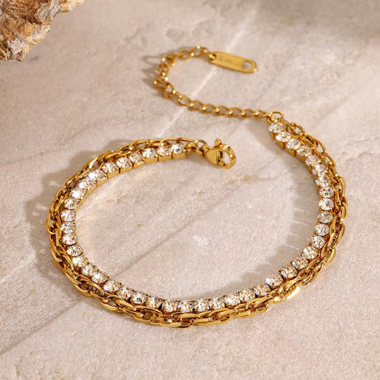 Luxury Double Layer Tennis Bracelet