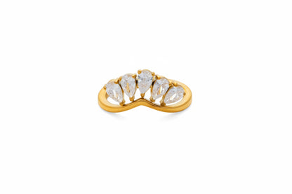 Luxury Zirconia Gold Rings Collection
