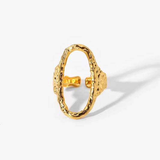 Textured Open Band Ring