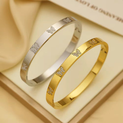 Butterfly Crystal Bangle