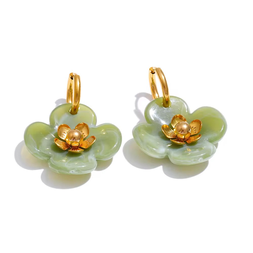 Floral Drop Earrings