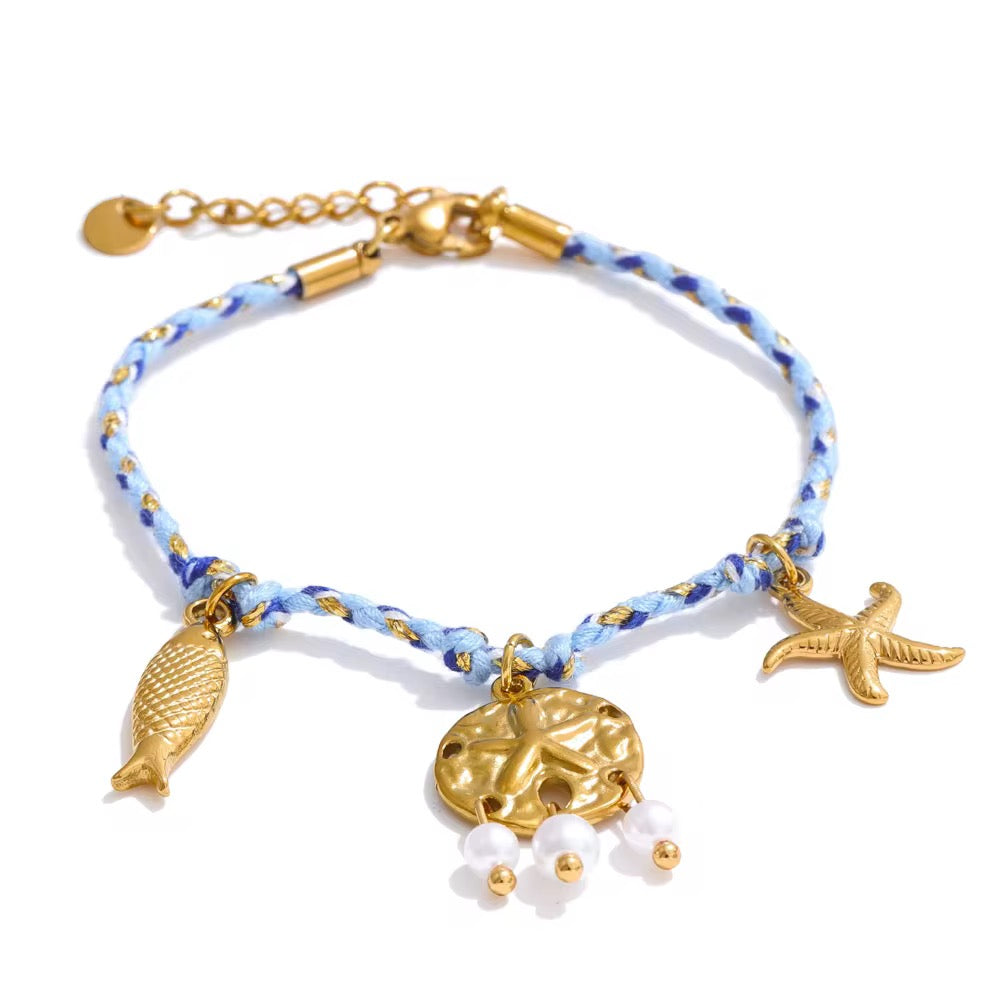 Ocean Charm Rope Bracelets
