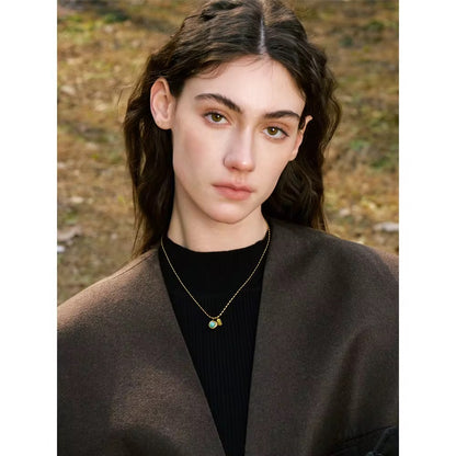 Aqua Luxe Gold Charm Necklace