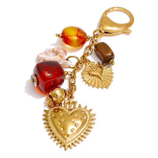 Vintage Beaded Luxury Keyring