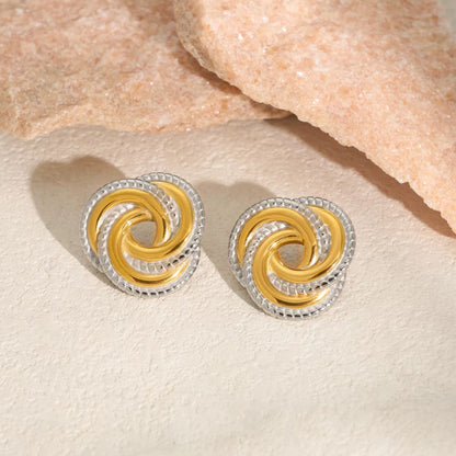 Dual Knot Luxe Earrings