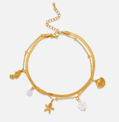 Ocean Charm Anklets