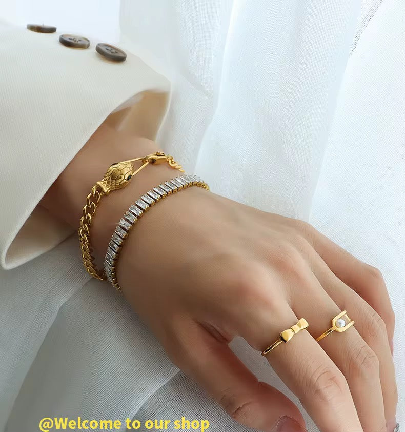 Luxe Baguette Tennis Bracelet