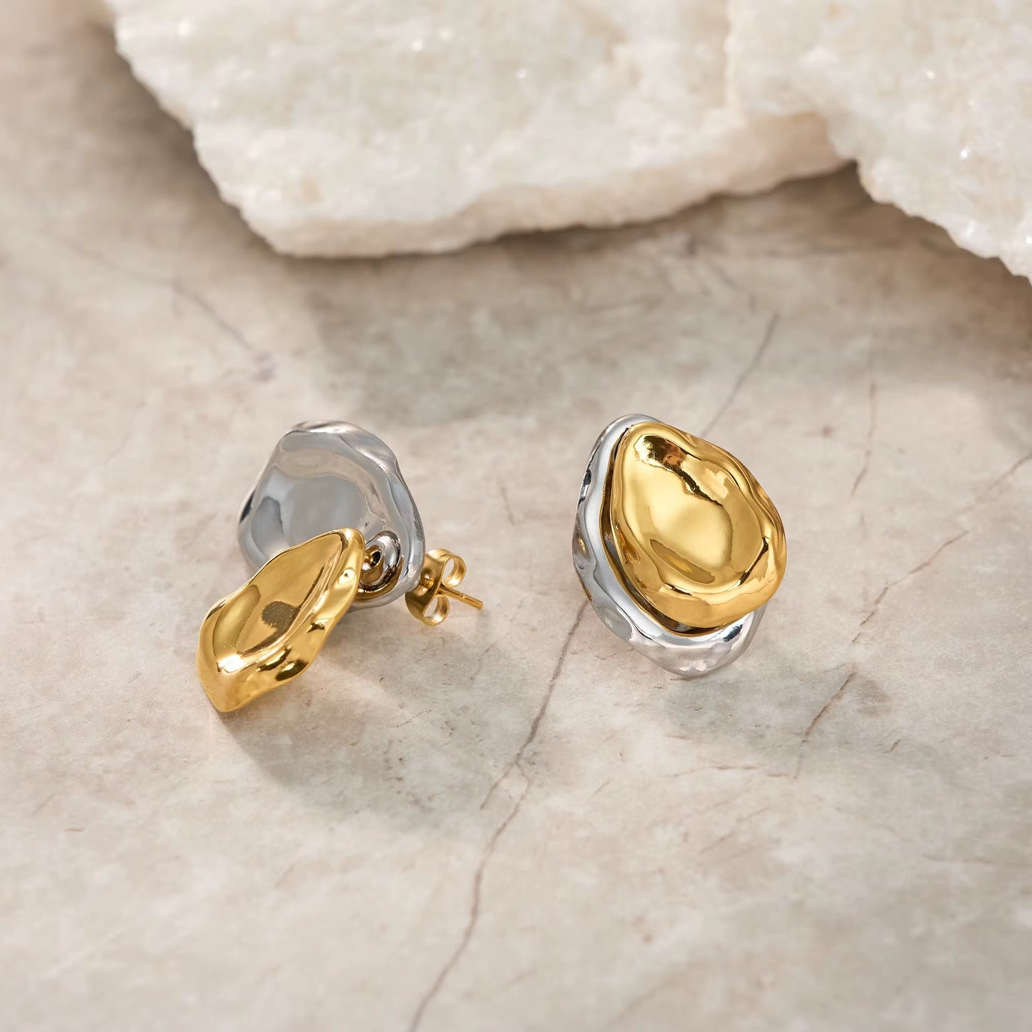 Molten Luxe Stud Earrings