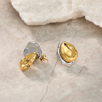 Molten Luxe Stud Earrings