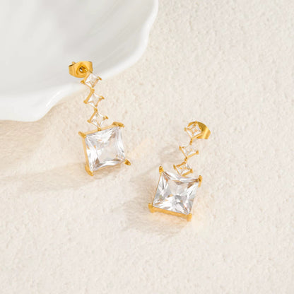 Royal Crystal Drop Earrings