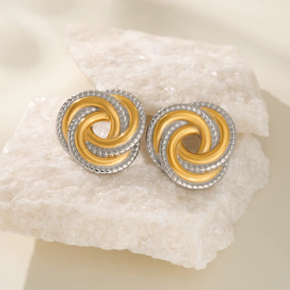 Dual Knot Luxe Earrings