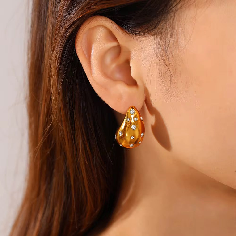 Bold Dome Statement Earrings