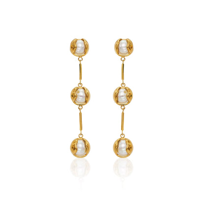 Emerald Drop Sculptural Earrings