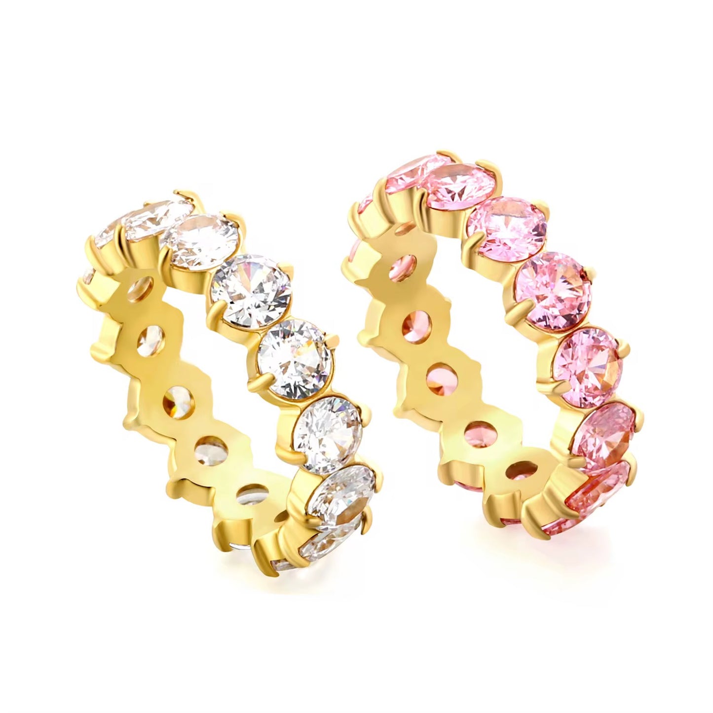 Crystal Eternity Ring