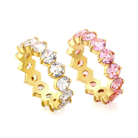 Crystal Eternity Ring