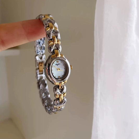 Luna Dual-Tone Bracelet Watch