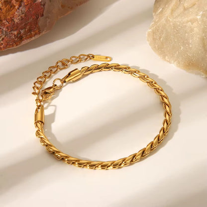 Twisted Rope Chain Bracelet