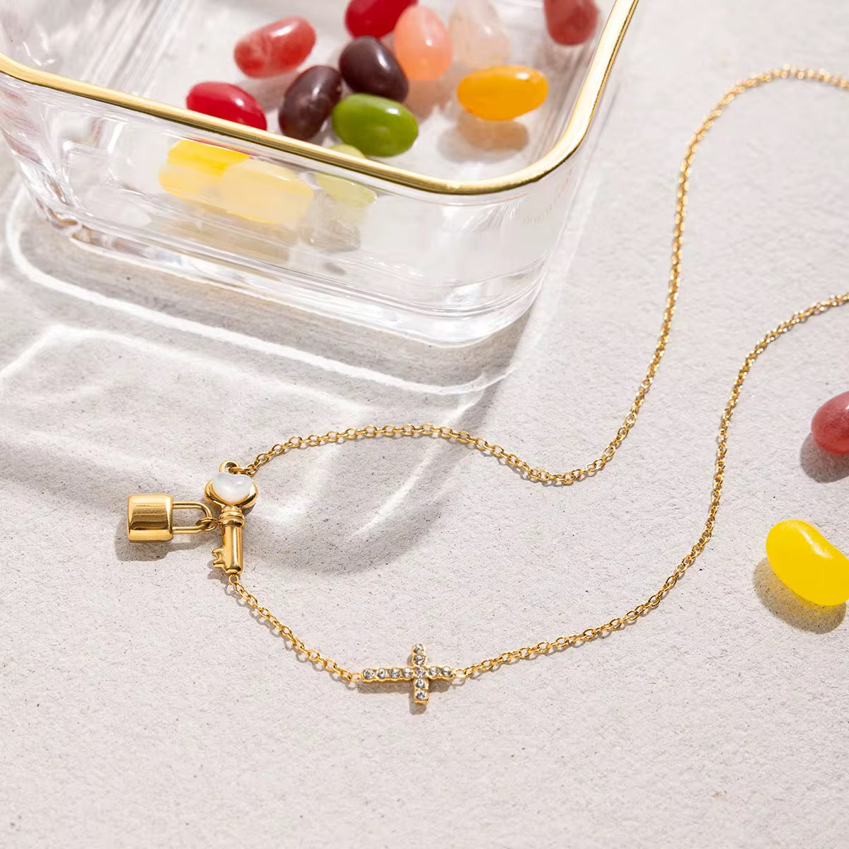 Faith & Grace Lock Necklace